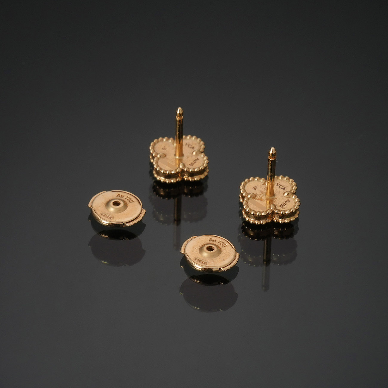 VAN CLEEF & ARPELS(USED)반클리프 스위트 알함브라 오닉스 이어링 ARA44900